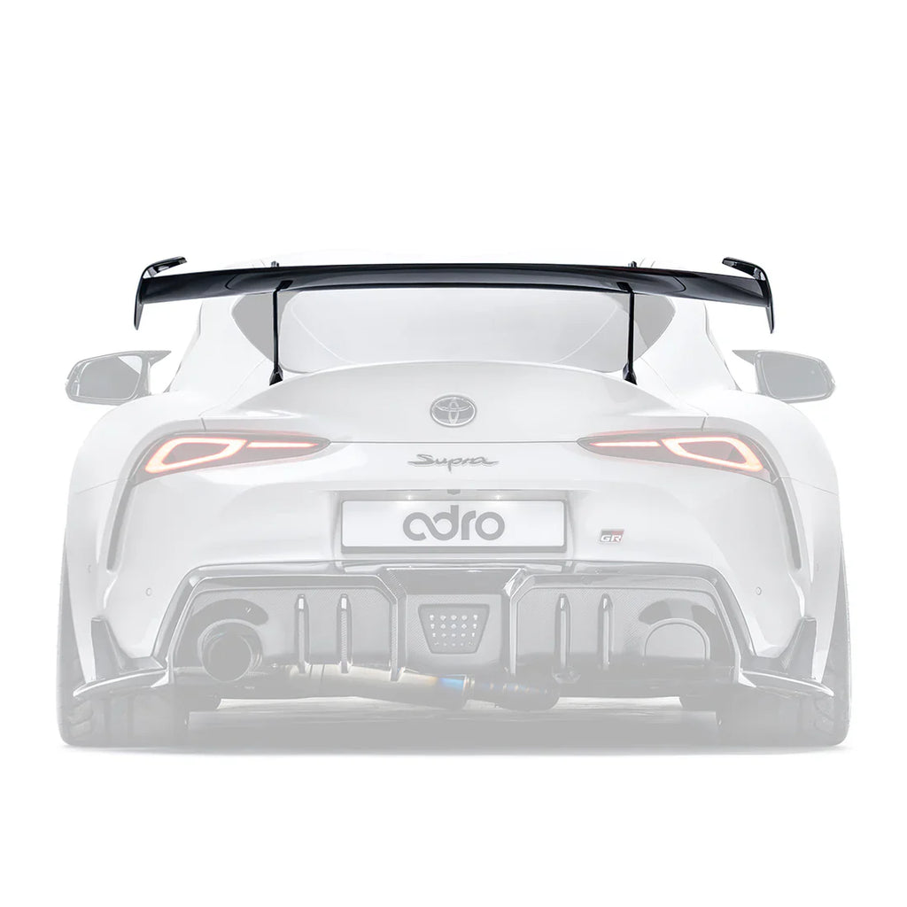 ADRO Toyota GR Supra AT-R2 Taller Carbon Fiber Swan Neck Wing