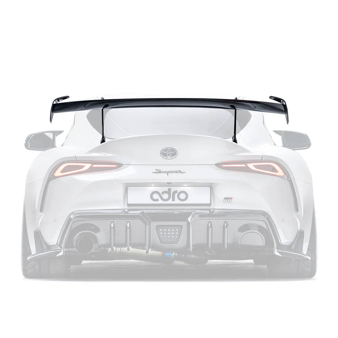 ADRO Toyota GR Supra AT-R2 Taller Carbon Fiber Swan Neck Wing