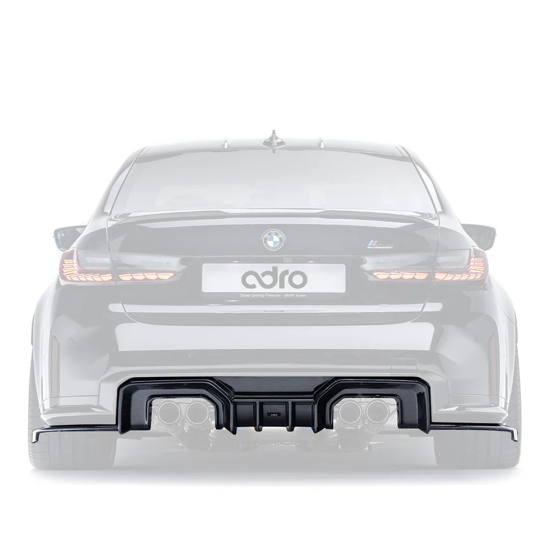 ADRO BMW G80 M3 Carbon Fiber Rear Diffuser