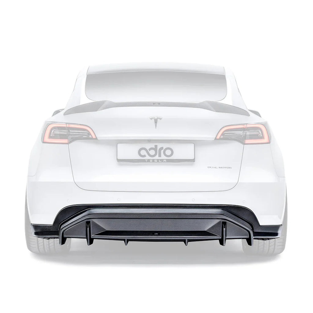 ADRO Tesla Model Y V2 Carbon Fiber Rear Diffuser