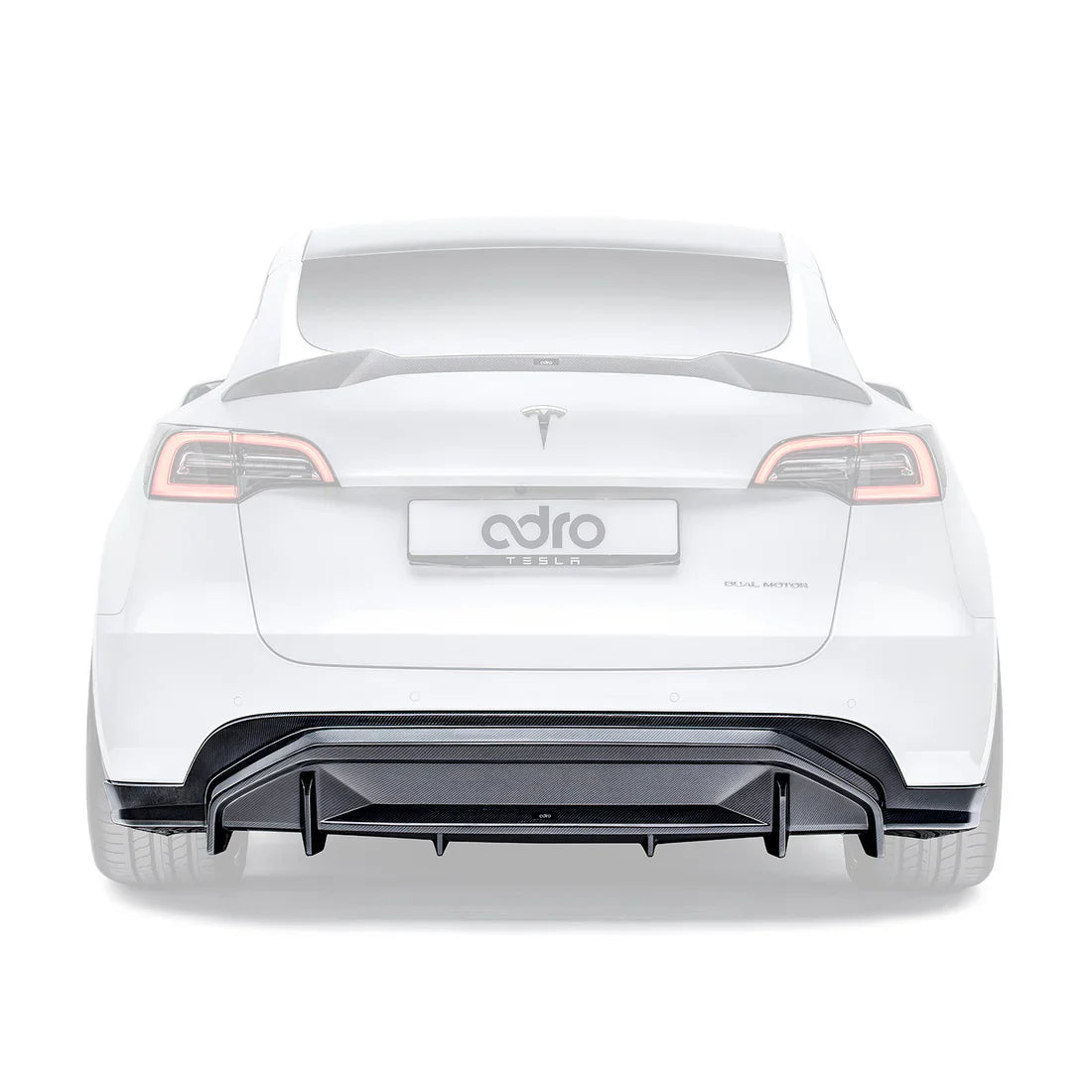 ADRO Tesla Model Y V2 Carbon Fiber Rear Diffuser