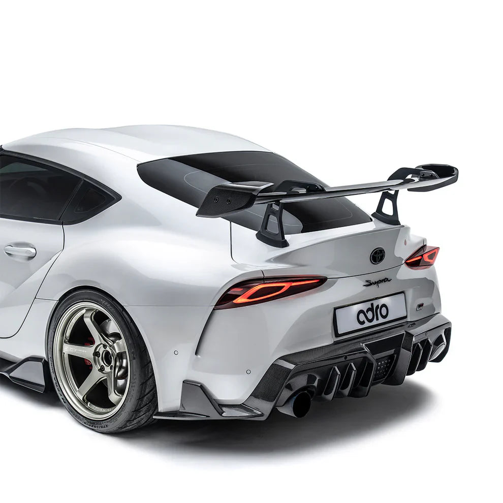 ADRO Toyota GR Supra AT-R2 Taller Carbon Fiber Swan Neck Wing