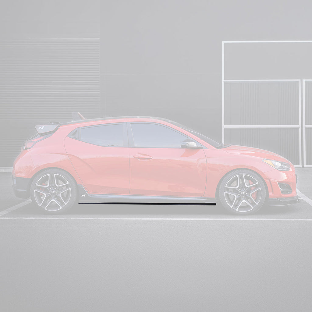 ADRO Hyundai Veloster Turbo & N Carbon Fiber Side Skirts V1 (2019-2022)