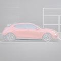 ADRO Hyundai Veloster Turbo & N Carbon Fiber Side Skirts V1 (2019-2022)