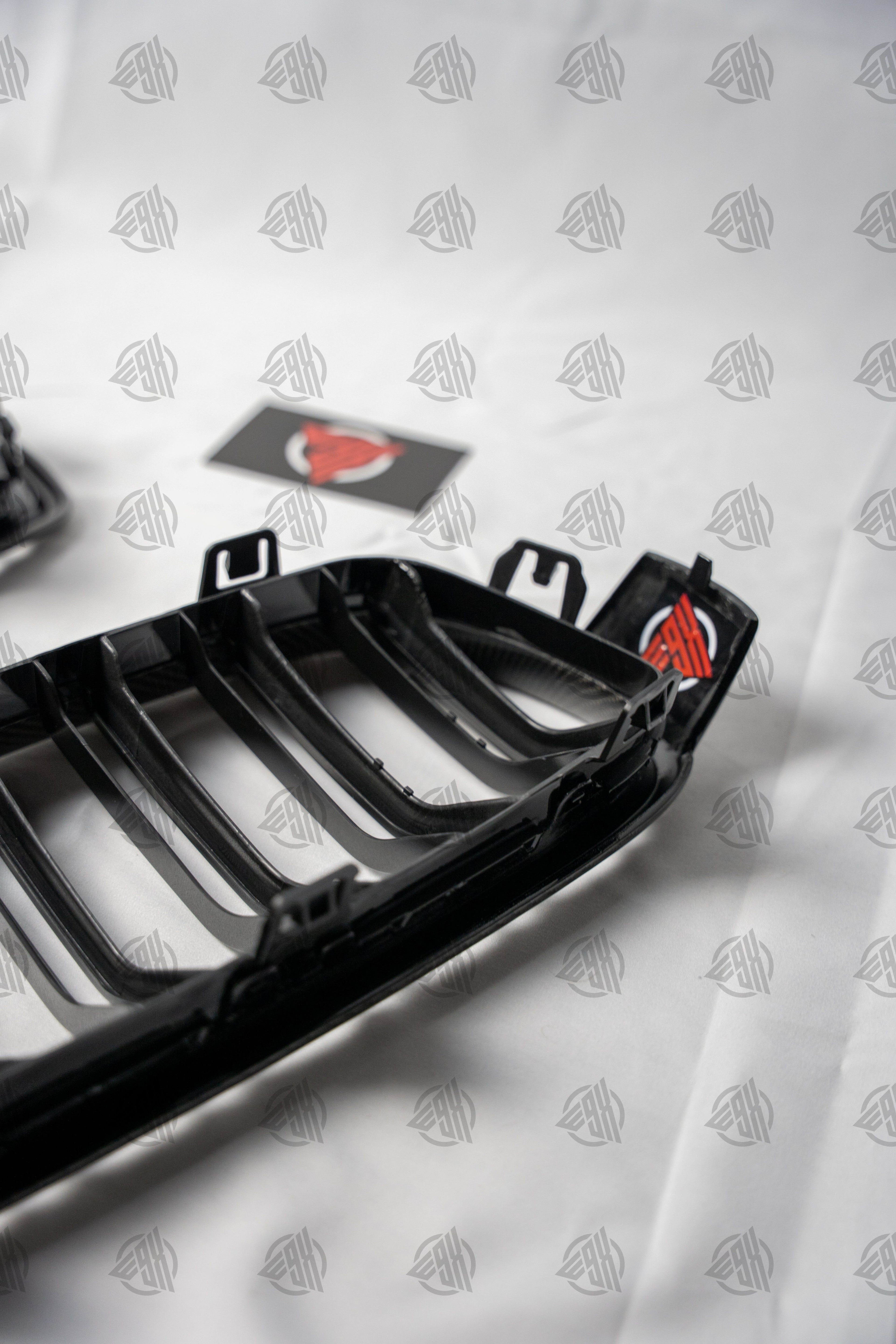 F30 Carbon Fibre Double Slot Kidney Grilles