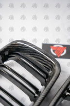F30 Carbon Fibre Double Slot Kidney Grilles