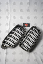 F30 Carbon Fibre Double Slot Kidney Grilles