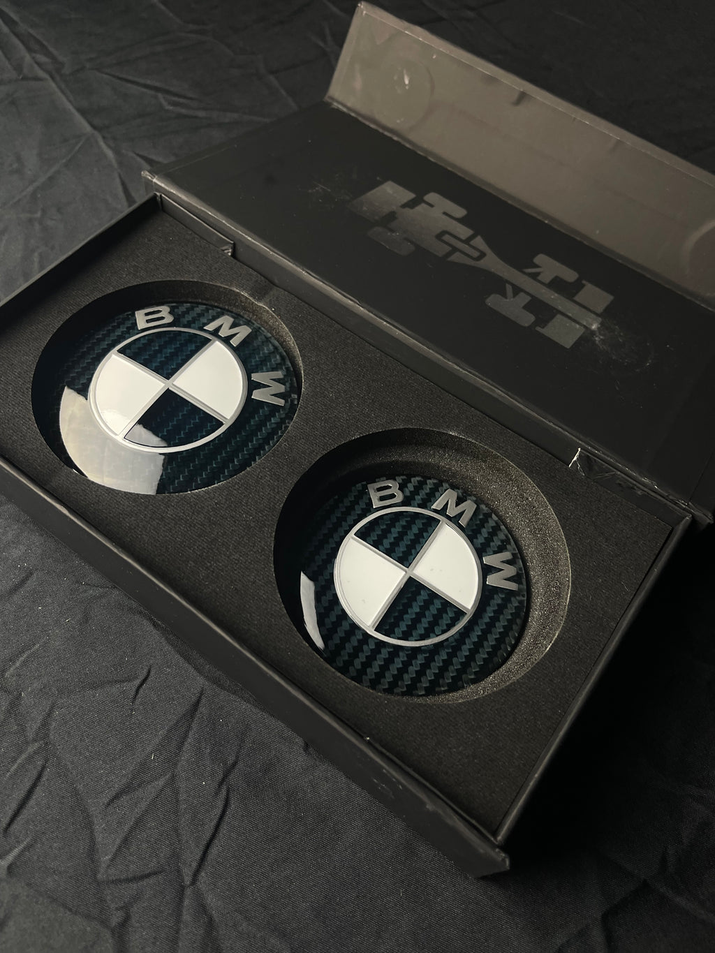 Custom BMW Carbon Composite Hood/Trunk Badges