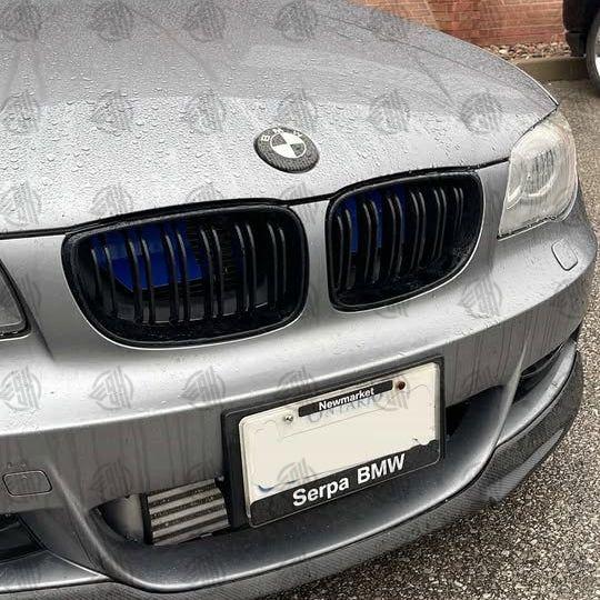 E82/E88 1 Series Double Slot Kidney Grille Carbon Fibre