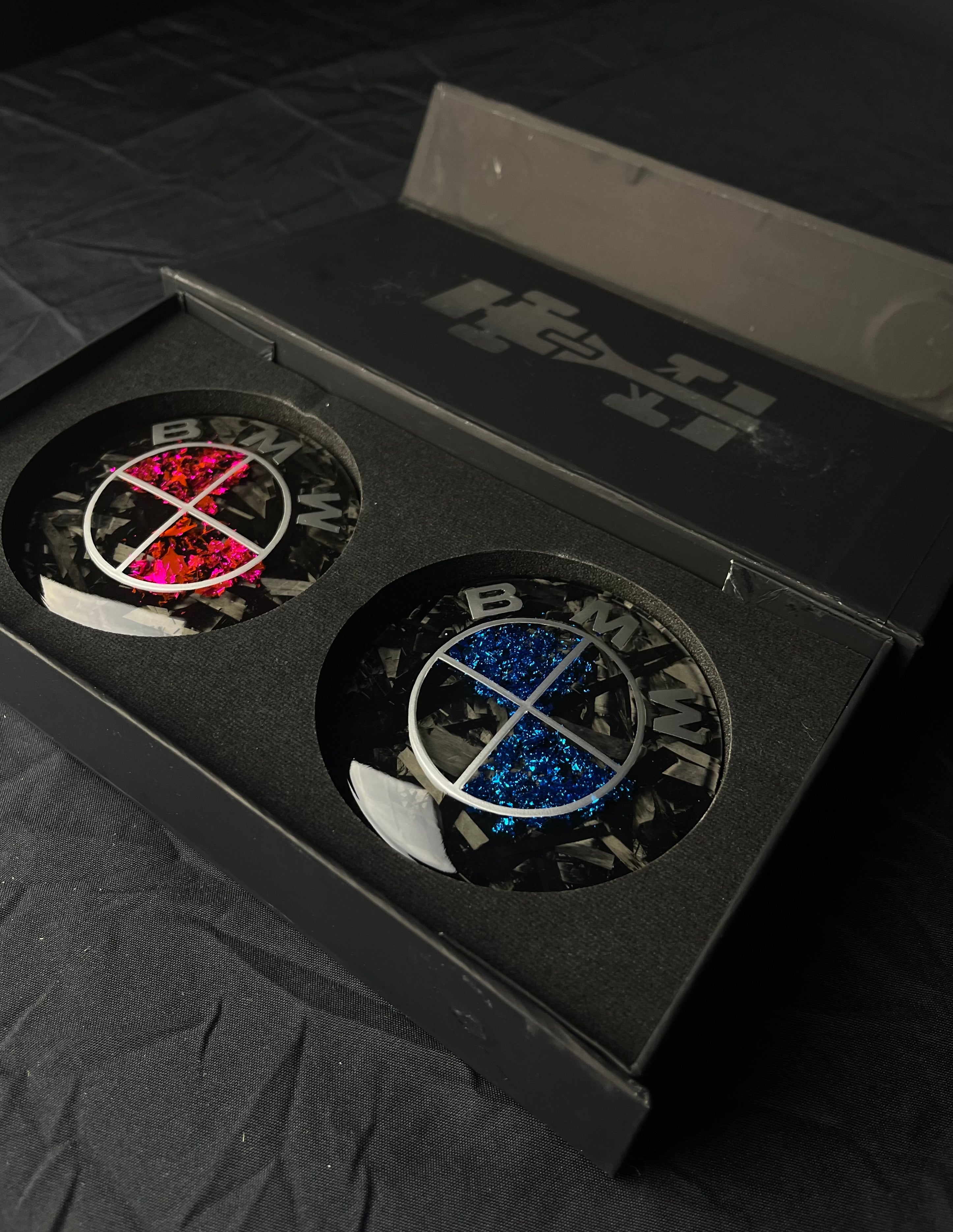 Custom BMW Forged Carbon Composite Hood/Trunk Badges