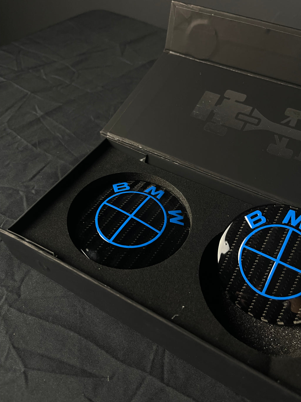 Custom BMW Carbon Composite Hood/Trunk Badges