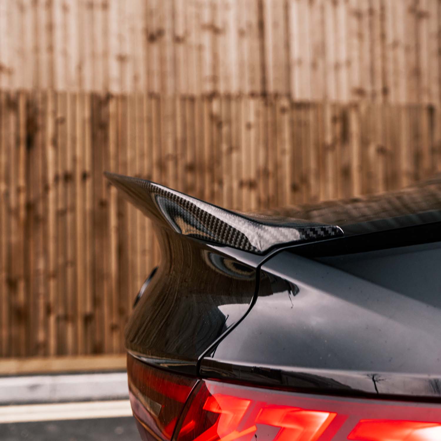 MHC+ Audi RS3 8Y Saloon Pre Preg Carbon Fibre Ducktail Style Rear Spoiler