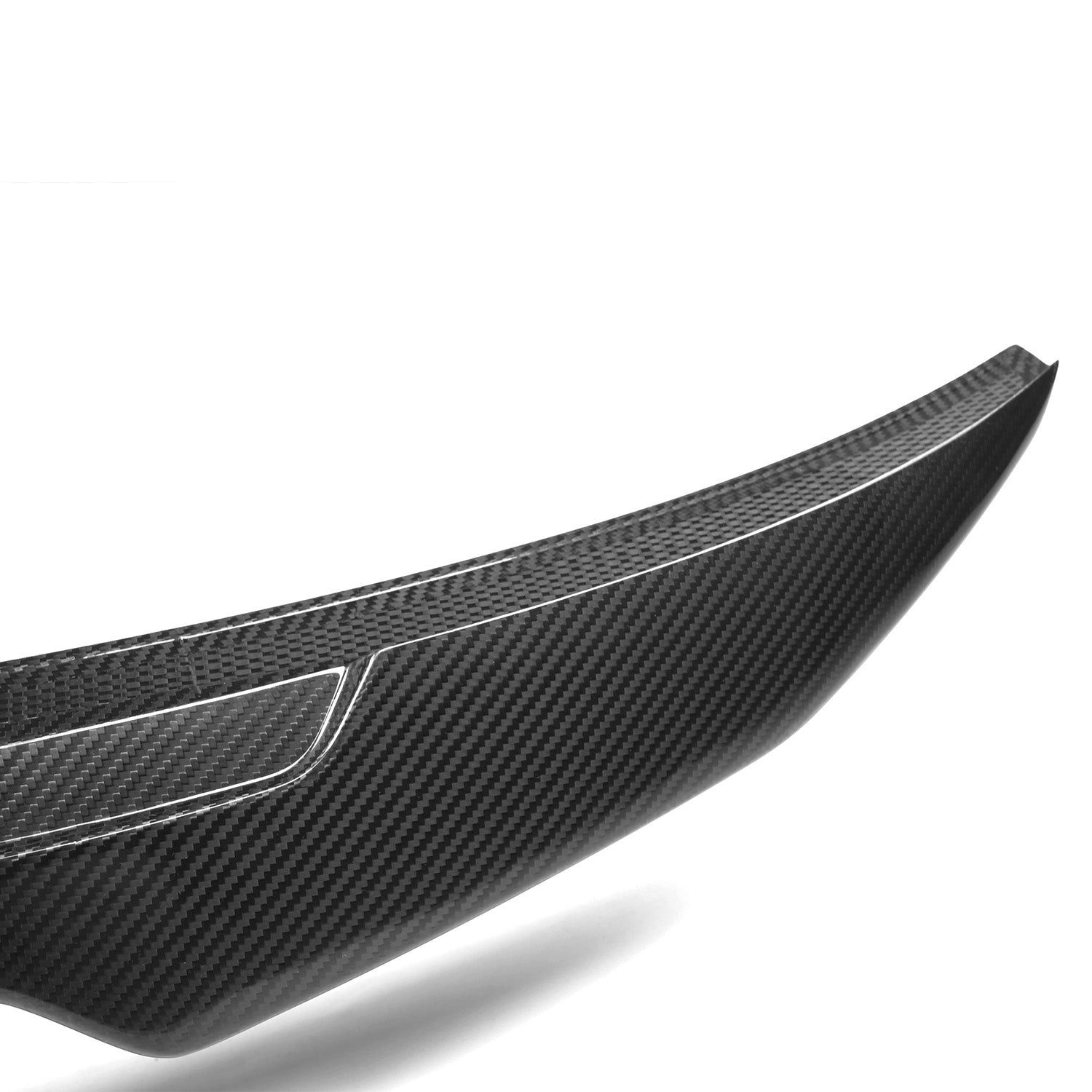 MHC+ Audi RS3, S3 & A3 8V Saloon Pre Preg Carbon Fibre Ducktail Style Rear Spoiler