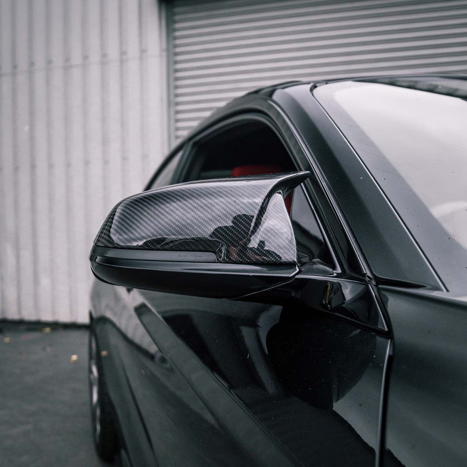 MHC+ BMW F Series M-Lite Pre Preg Gloss Carbon Fibre M-Style Wing Mirror Replacement Covers