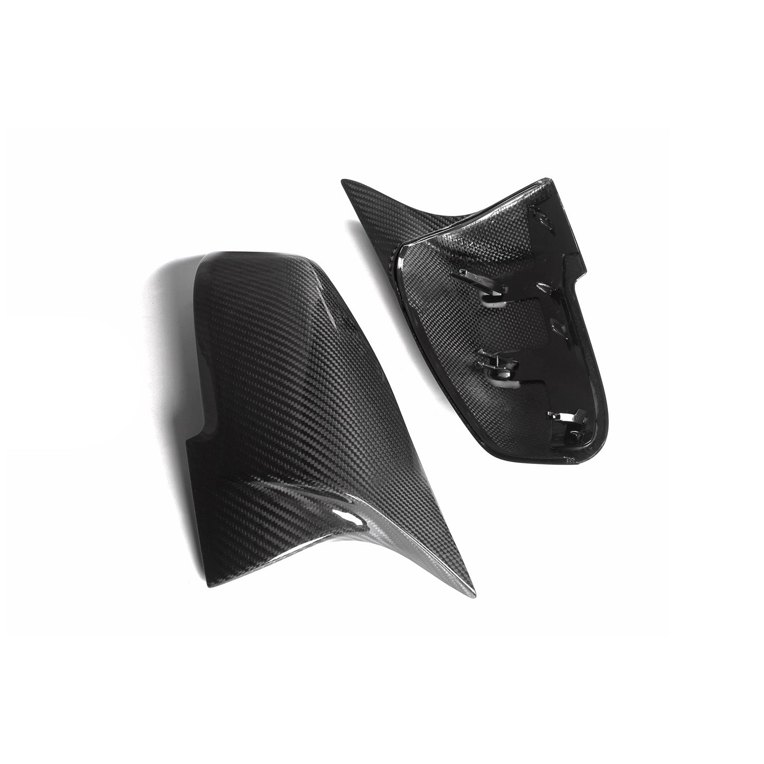 MHC+ BMW F Series M-Lite Pre Preg Gloss Carbon Fibre M-Style Wing Mirror Replacement Covers