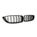 MHC Black BMW F80 M3, F82/F83 M4 & F32/F33/F36 4 Series Gloss Black Double Slat Front Grilles