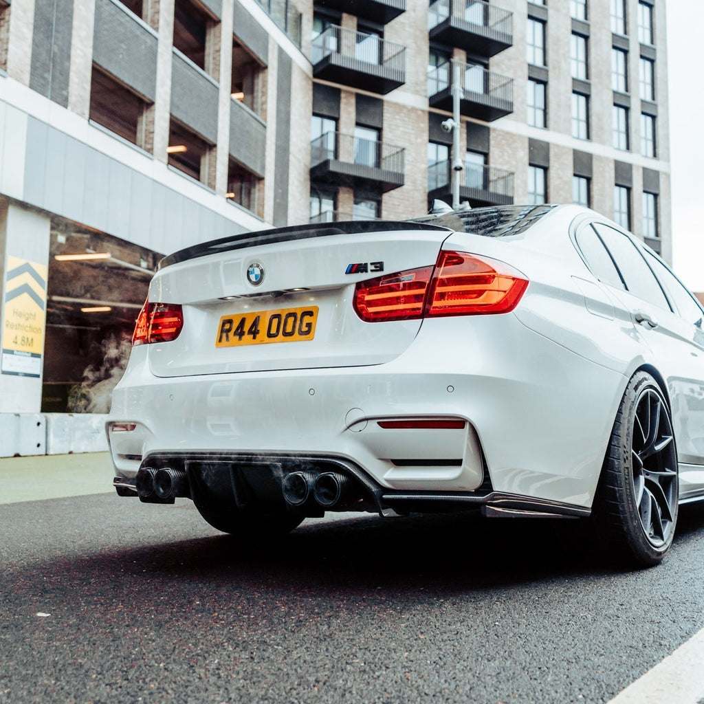 MHC+ BMW F80 M3 & F82/F83 M4 Pre Preg Carbon Fibre Aggressive 3 Piece Rear Diffuser