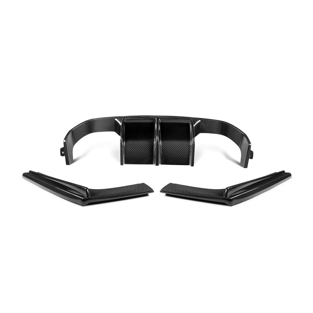 MHC+ BMW F80 M3 & F82/F83 M4 Pre Preg Carbon Fibre Aggressive 3 Piece Rear Diffuser