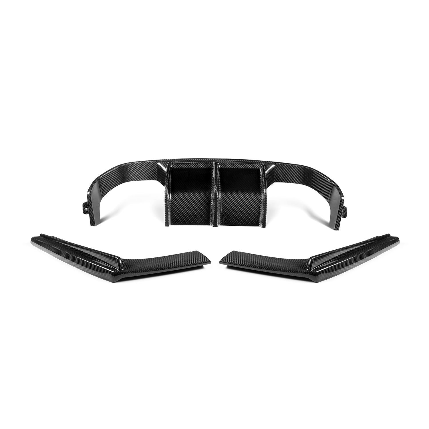 MHC+ BMW F80 M3 & F82/F83 M4 Pre Preg Carbon Fibre Aggressive 3 Piece Rear Diffuser