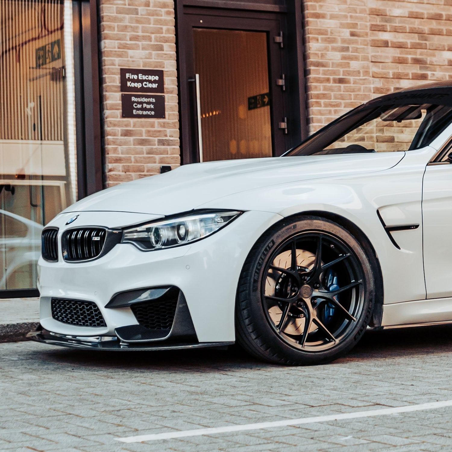 MHC+ BMW F80 M3 & F82/F83 M4 Pre Preg Carbon Fibre GT Style Front Splitter