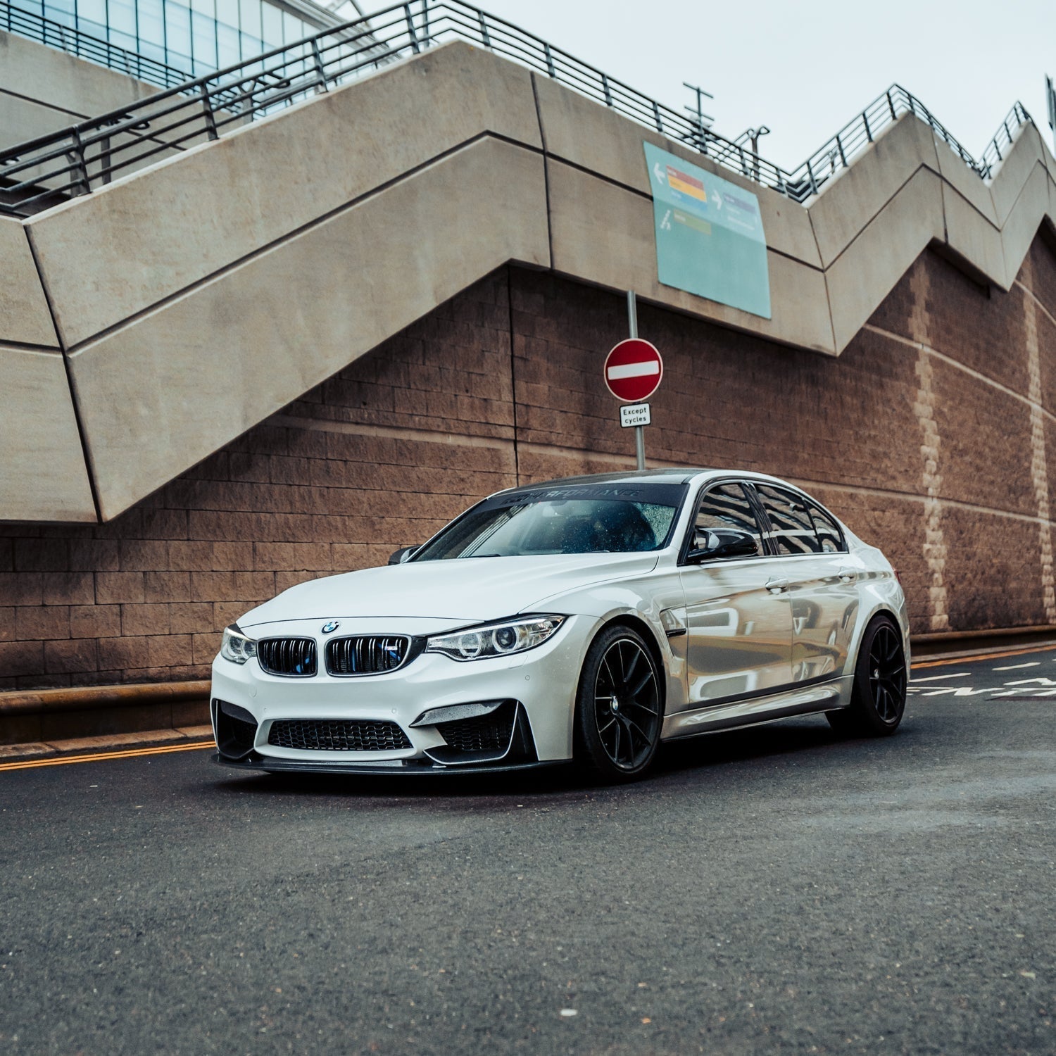 MHC+ BMW F80 M3 & F82/F83 M4 Pre Preg Carbon Fibre GT Style Front Splitter