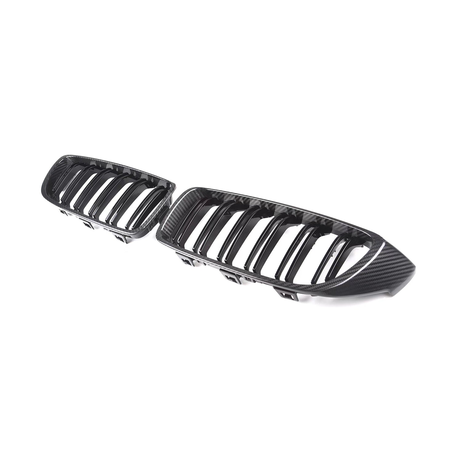 MHC+ BMW F80 M3 & F82/F83 M4 Pre Preg Carbon Fibre & Gloss Black Premium Front Grilles