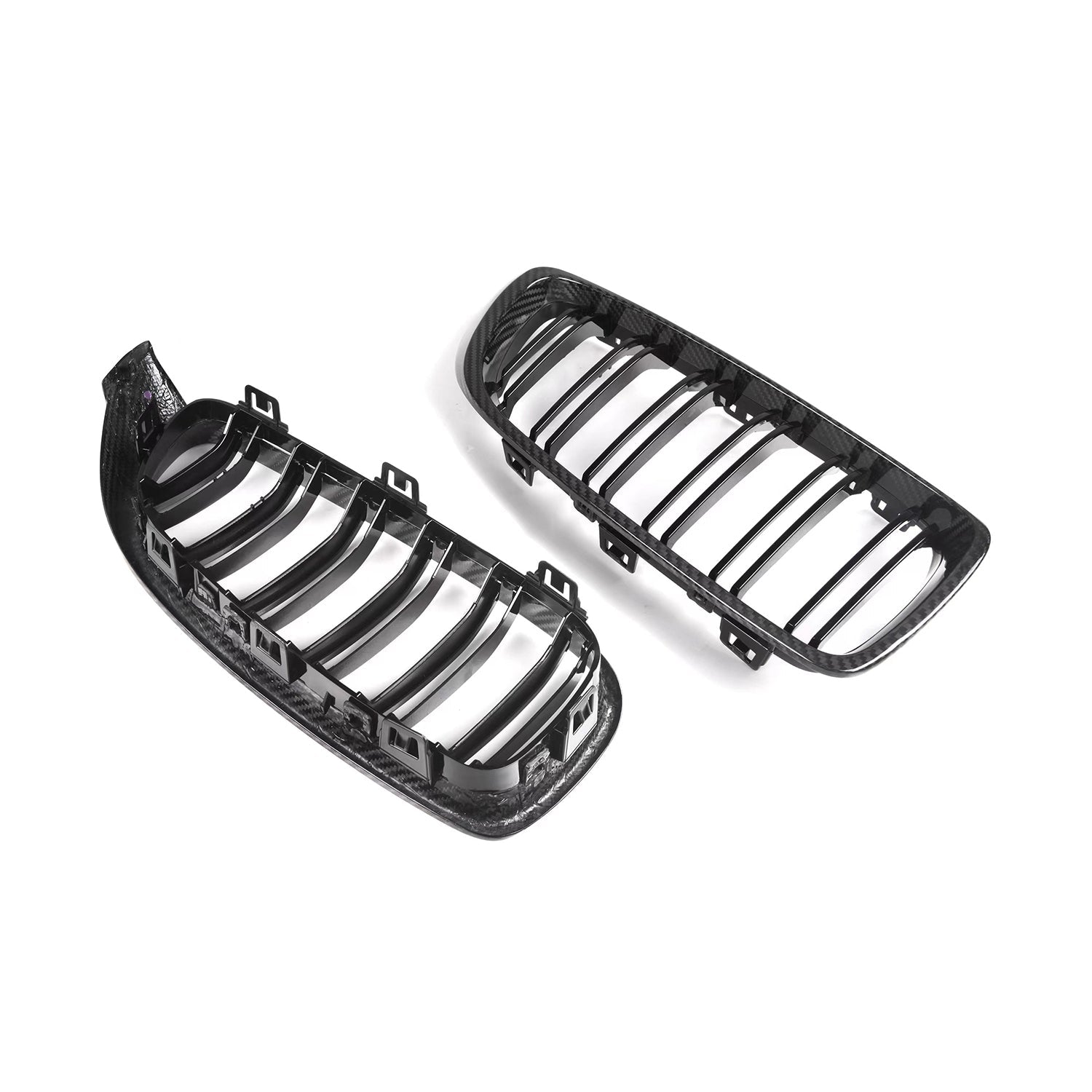 MHC+ BMW F80 M3 & F82/F83 M4 Pre Preg Carbon Fibre & Gloss Black Premium Front Grilles