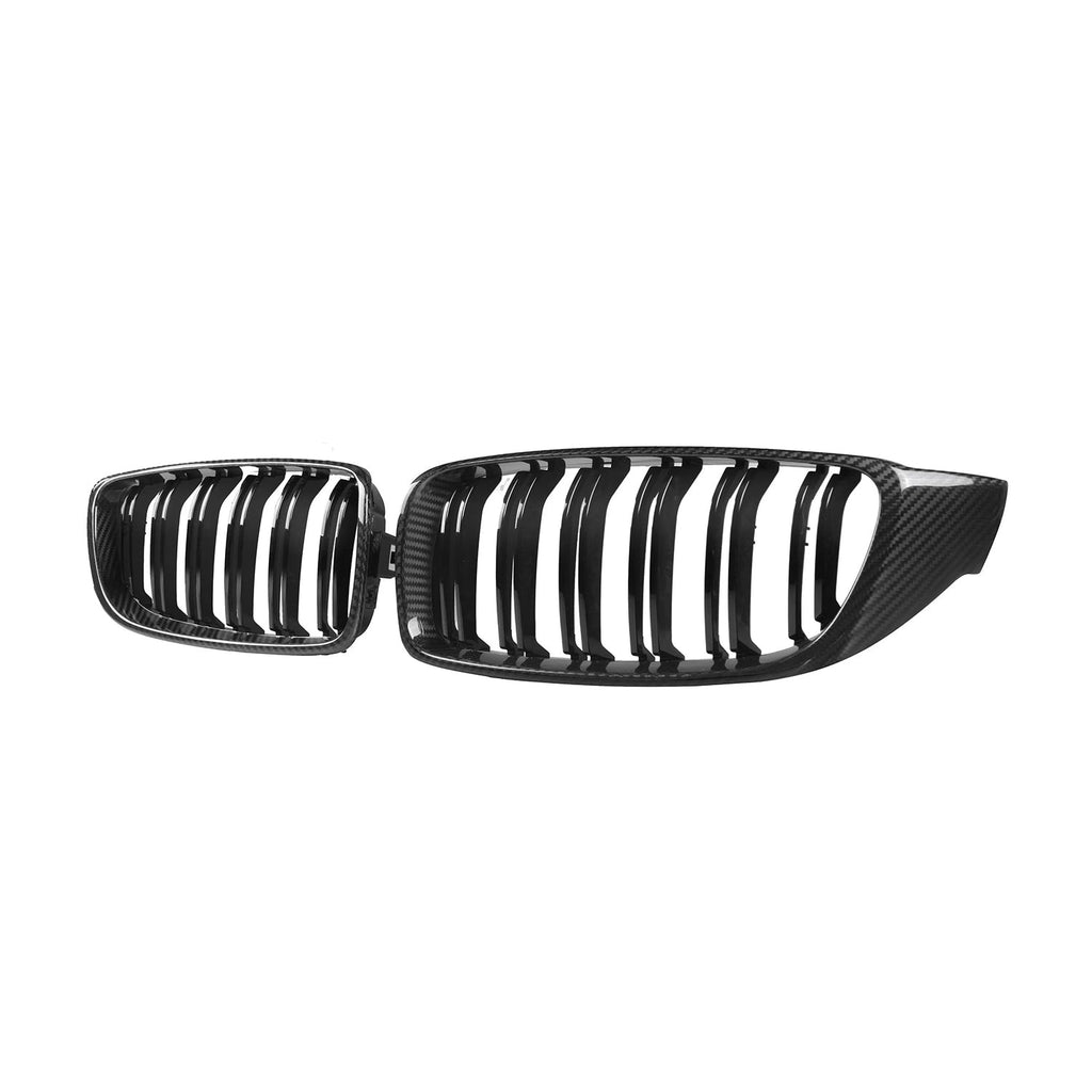 MHC+ BMW F80 M3 & F82/F83 M4 Pre Preg Carbon Fibre & Gloss Black Premium Front Grilles