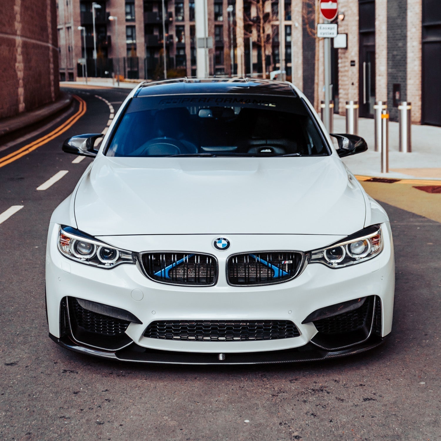 MHC+ BMW F80 M3 & F82/F83 M4 Pre Preg Carbon Fibre Performance Style Front Splitter