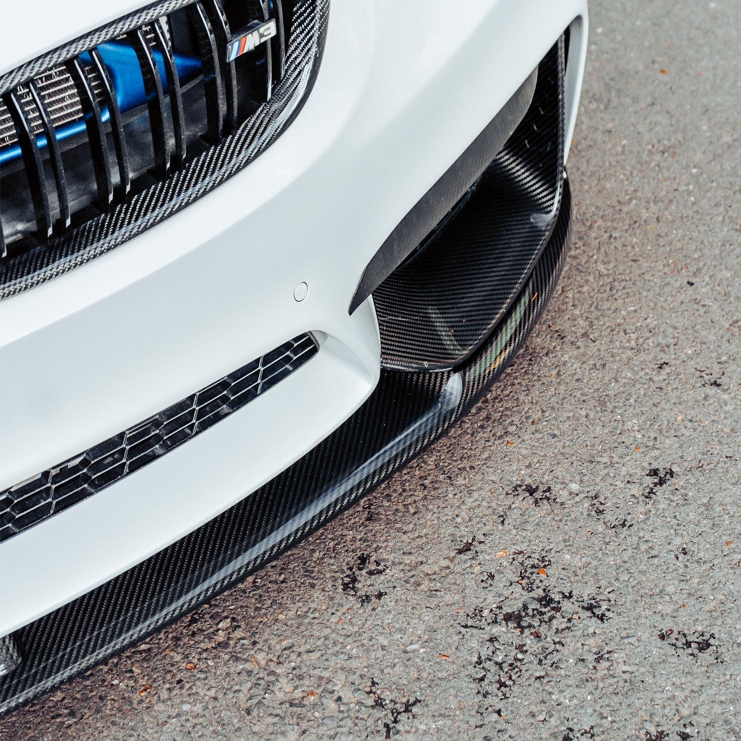 MHC+ BMW F80 M3 & F82/F83 M4 Pre Preg Carbon Fibre Performance Style Front Splitter