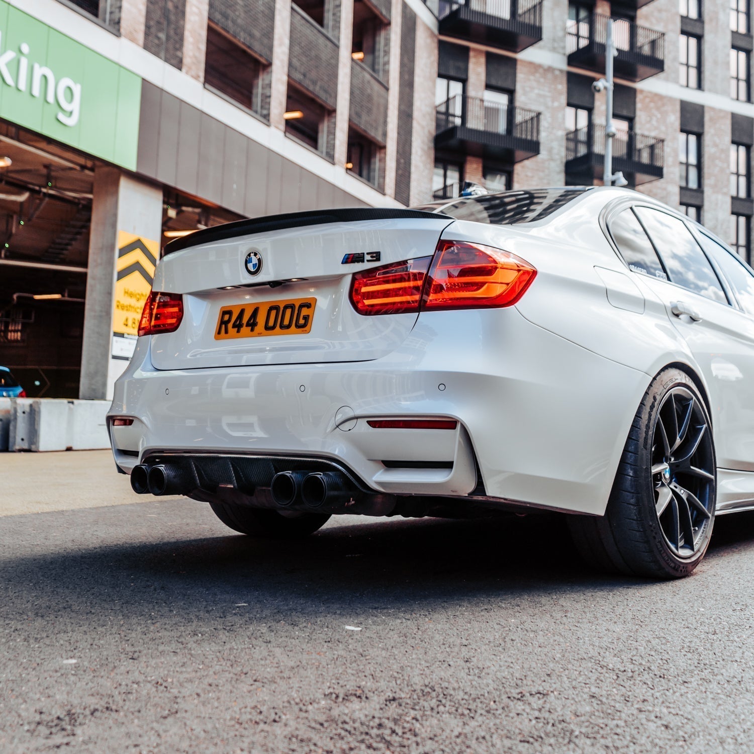 MHC+ BMW F80 M3 & F82/F83 M4 Pre Preg Carbon Fibre Performance Style Rear Diffuser
