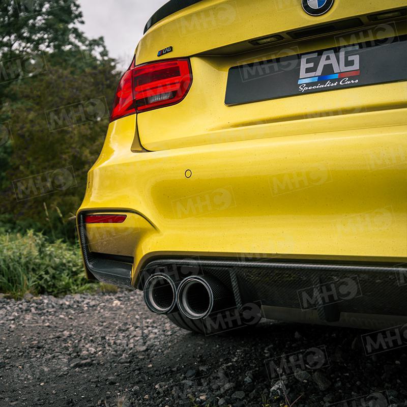 MHC+ BMW F80 M3 & F82/F83 M4 Pre Preg Carbon Fibre Performance Style Rear Diffuser