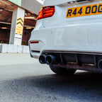 MHC+ BMW F80 M3 & F82/F83 M4 Pre Preg Carbon Fibre Performance Style Rear Diffuser