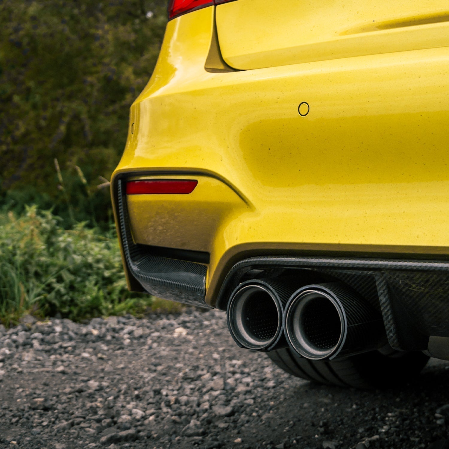 MHC+ BMW F80 M3 & F82/F83 M4 Pre Preg Carbon Fibre Rear Bumper Inserts