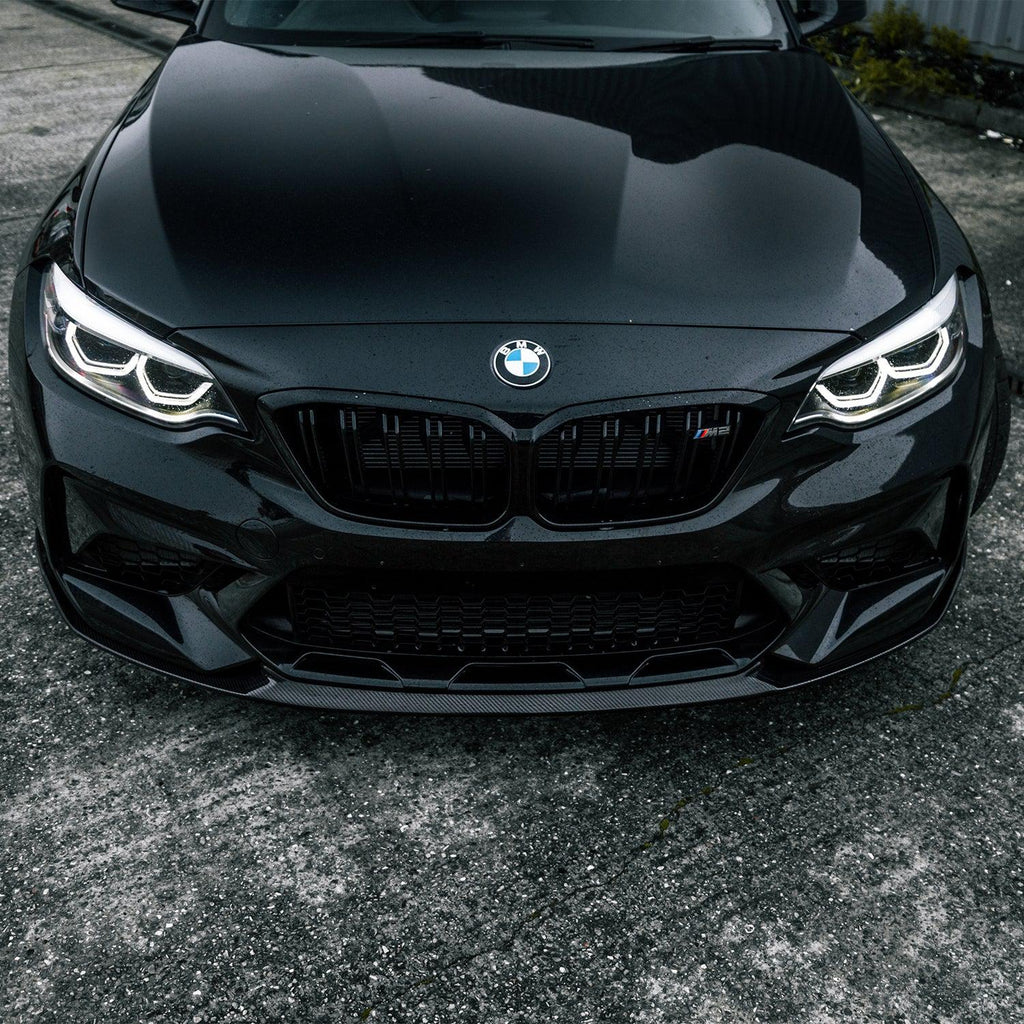 MHC+ BMW F87 M2 Competition Pre Preg Carbon Fibre Performance Style Front Splitter