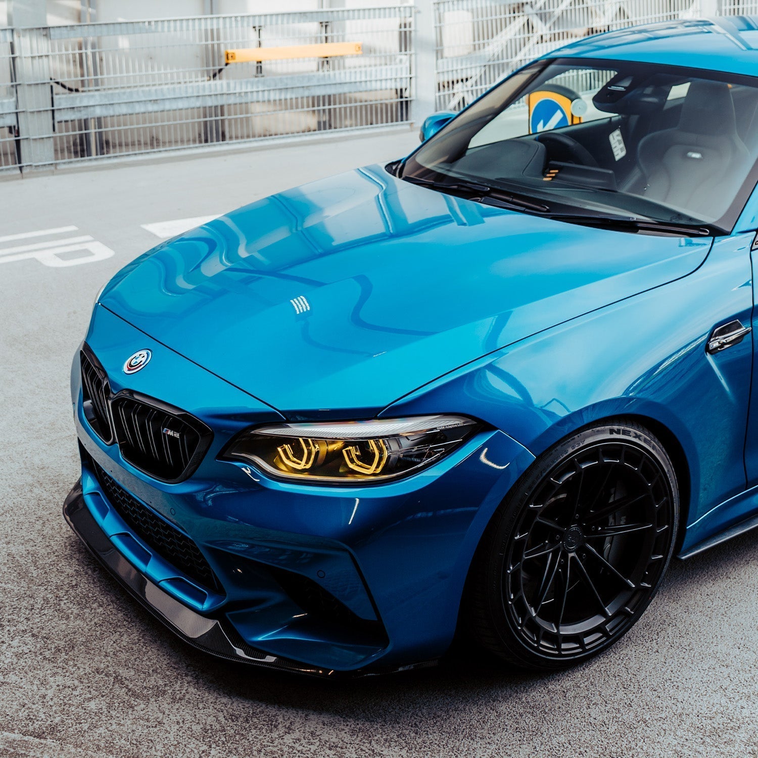 MHC+ BMW F87 M2 Competition S55 Pre Preg Carbon Fibre GT Style Front Splitter