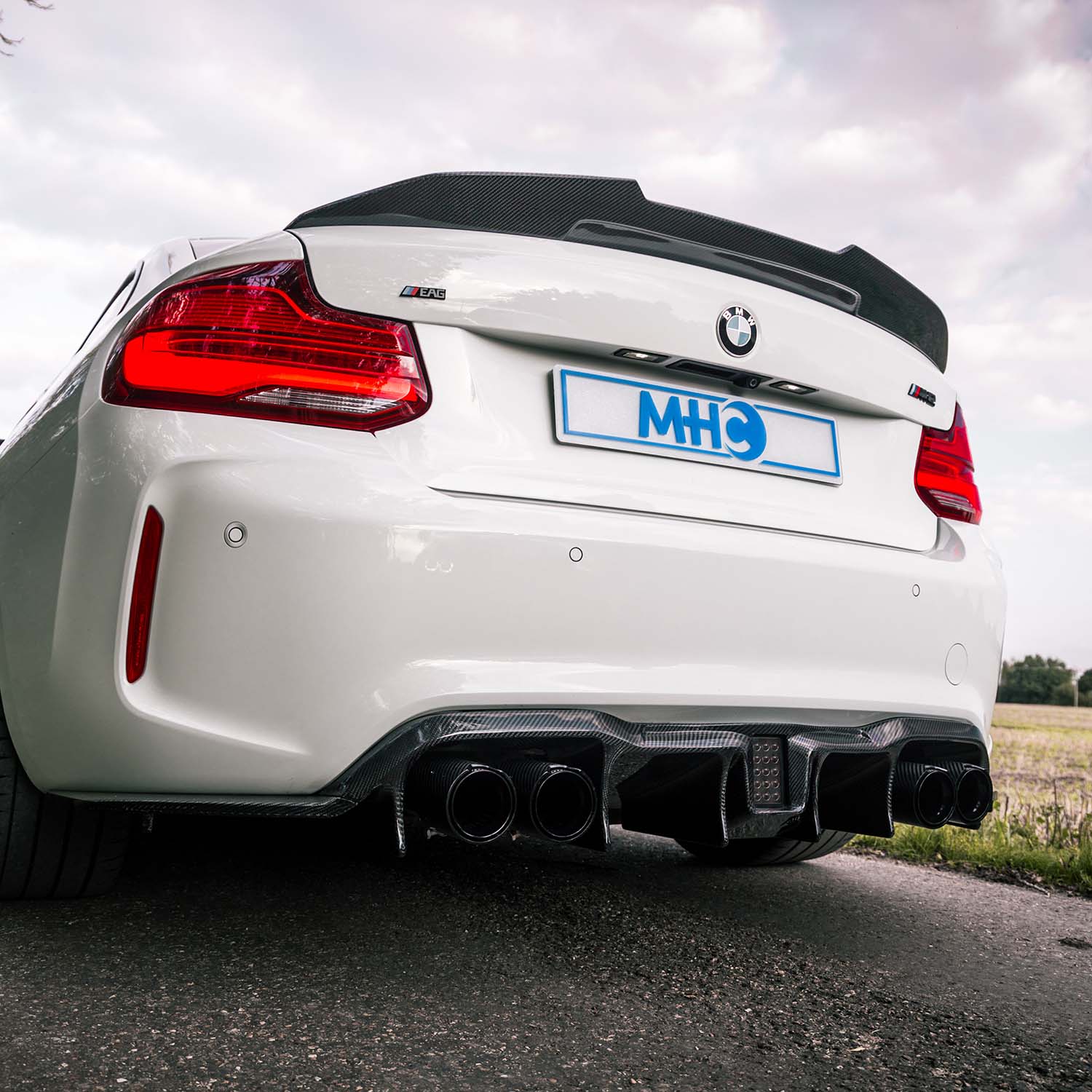 MHC+ BMW F87 M2 & F22 2 Series Pre Preg Carbon Fibre Ducktail Rear Spoiler