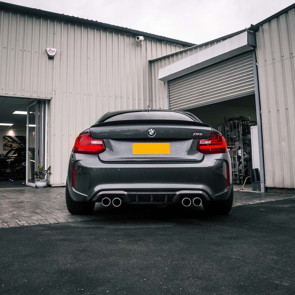 MHC+ BMW F87 M2 & M2 Competition Pre Preg Carbon Fibre Performance Style Rear Diffuser