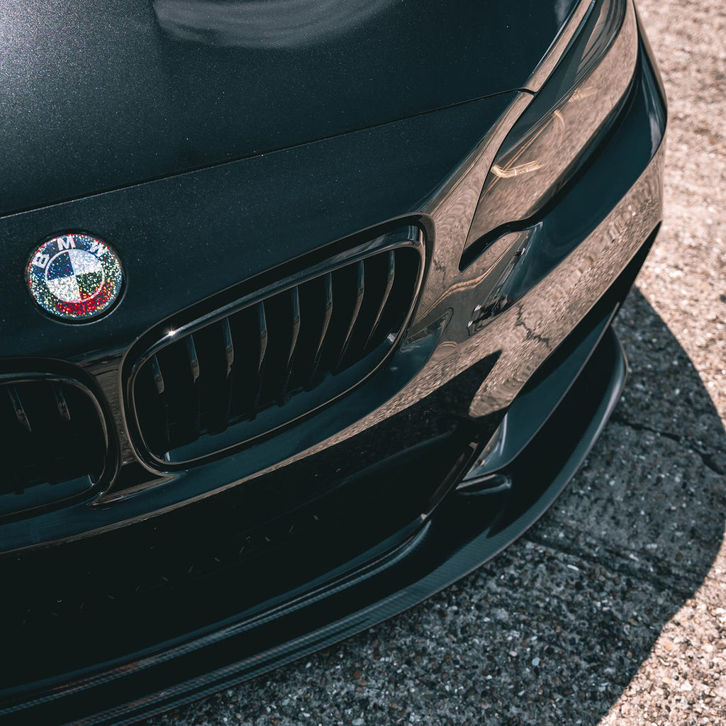 MHC Black BMW F87 M2 N55 & F22/F23 2 Series Gloss Black Single Slat Front Grilles