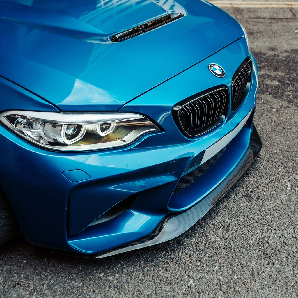 MHC+ BMW F87 M2 N55 Pre Preg Carbon Fibre GT Style Front Splitter