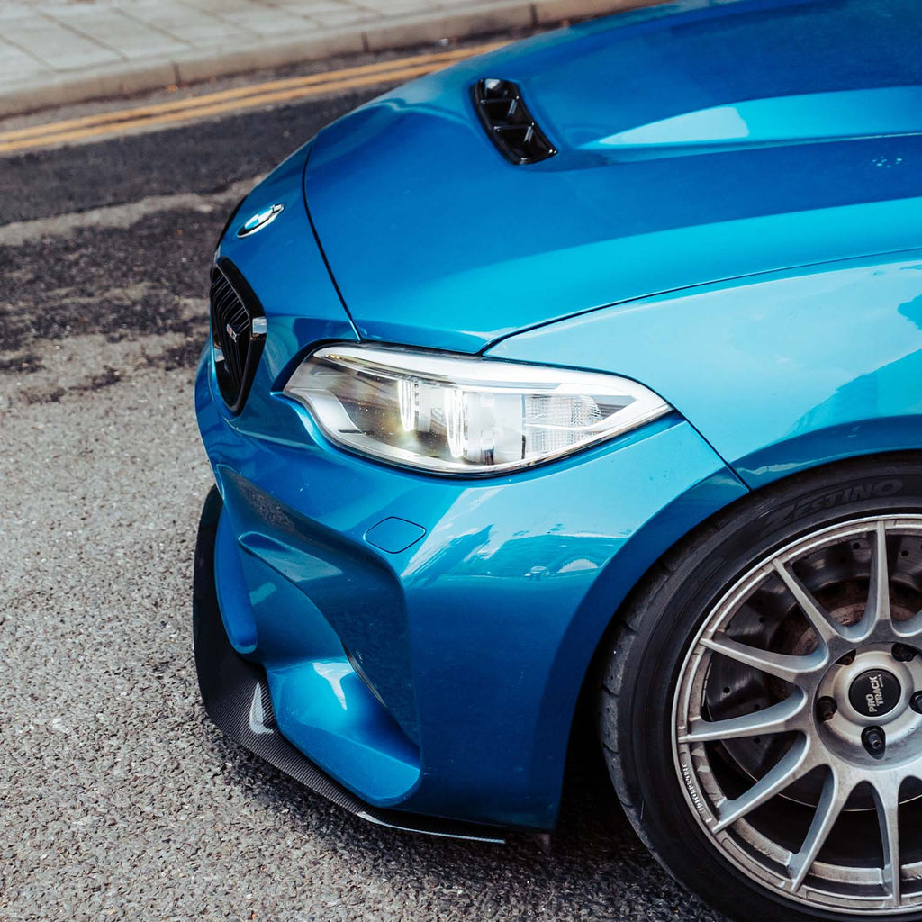 MHC+ BMW F87 M2 N55 Pre Preg Carbon Fibre GT Style Front Splitter