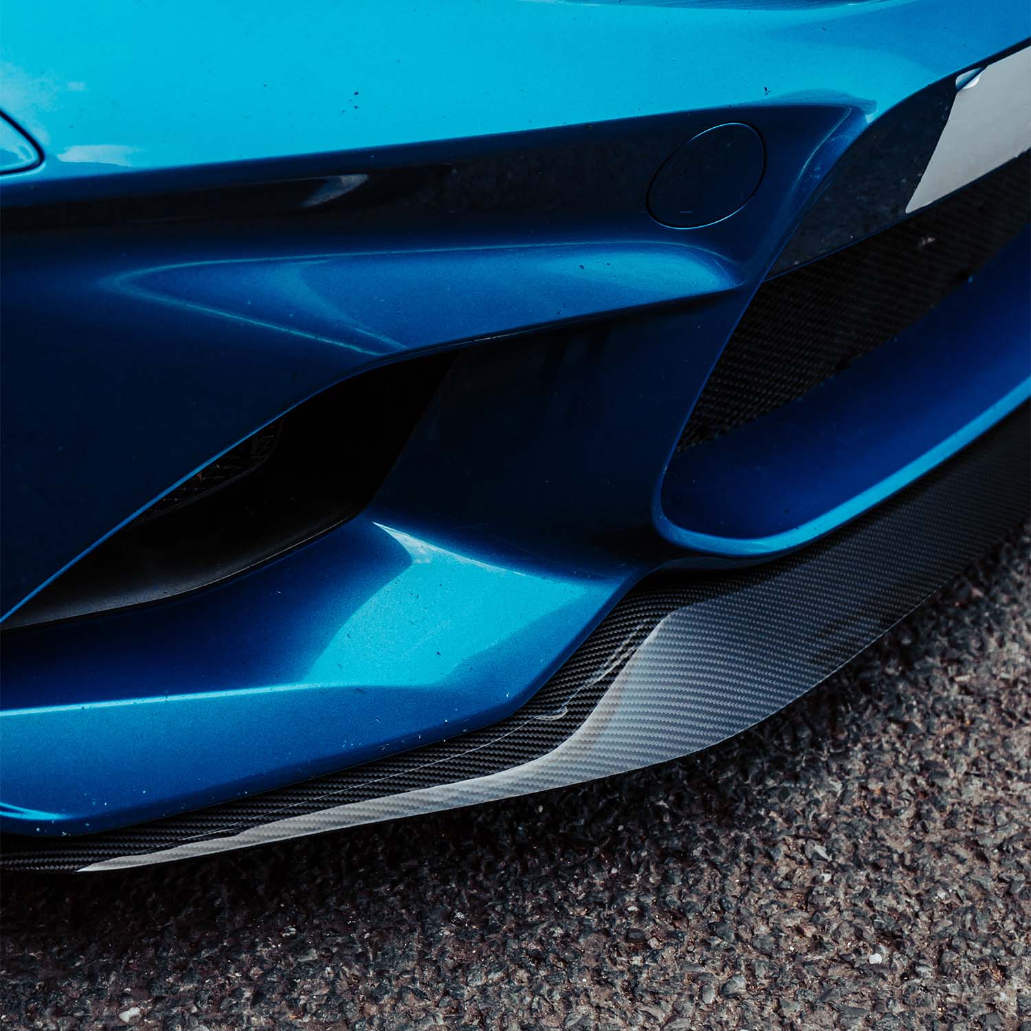 MHC+ BMW F87 M2 N55 Pre Preg Carbon Fibre GT Style Front Splitter