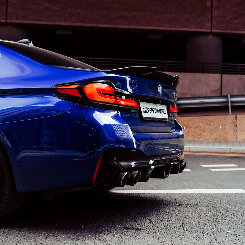 MHC+ BMW F90 M5 LCI Pre Preg Carbon Fibre CS Style Rear Diffuser