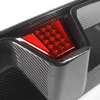 MHC+ BMW F90 M5 LCI Pre Preg Carbon Fibre CS Style Rear Diffuser With LED