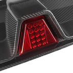 MHC+ BMW F90 M5 LCI Pre Preg Carbon Fibre CS Style Rear Diffuser With LED