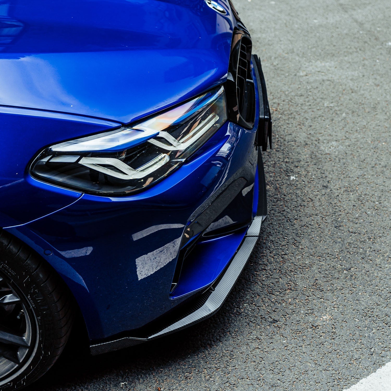 MHC+ BMW F90 M5 LCI Pre Preg Carbon Fibre Low Line Front Splitter