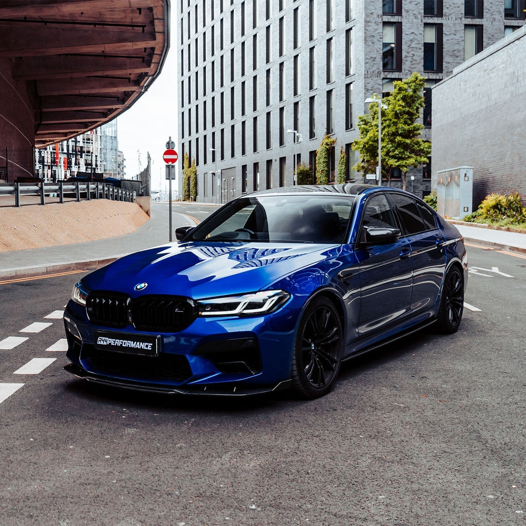 MHC+ BMW F90 M5 LCI Pre Preg Carbon Fibre Low Line Front Splitter