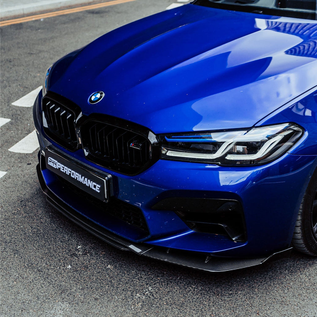 MHC+ BMW F90 M5 LCI Pre Preg Carbon Fibre Low Line Front Splitter