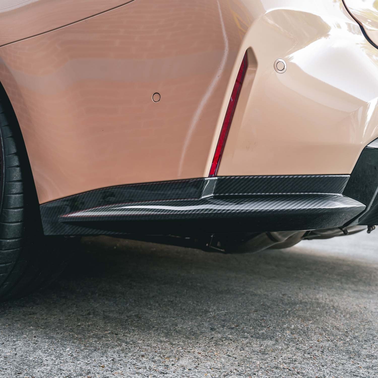 MHC+ BMW G80 & G81 M3 Pre Preg Carbon Fibre OEM Style Replacement Rear Side Diffusers