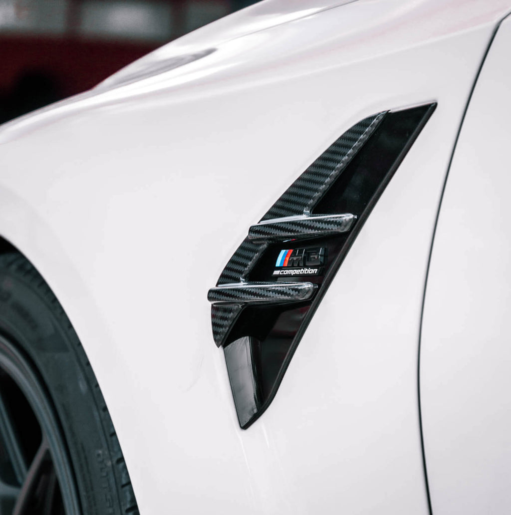 MHC+ BMW G80 & G81 M3 Pre Preg Carbon Fibre Side Fender Badge Covers